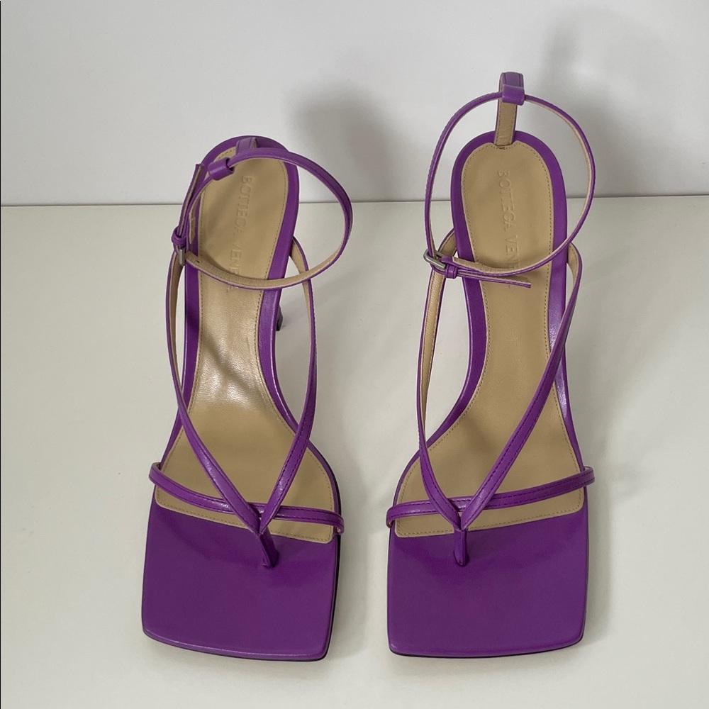 Bottega Veneta Stretch Leather Purple sandals size 38.5